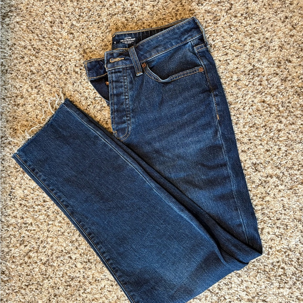 Old Navy Women’s High-Rise Straight Jeans, 4 Tall